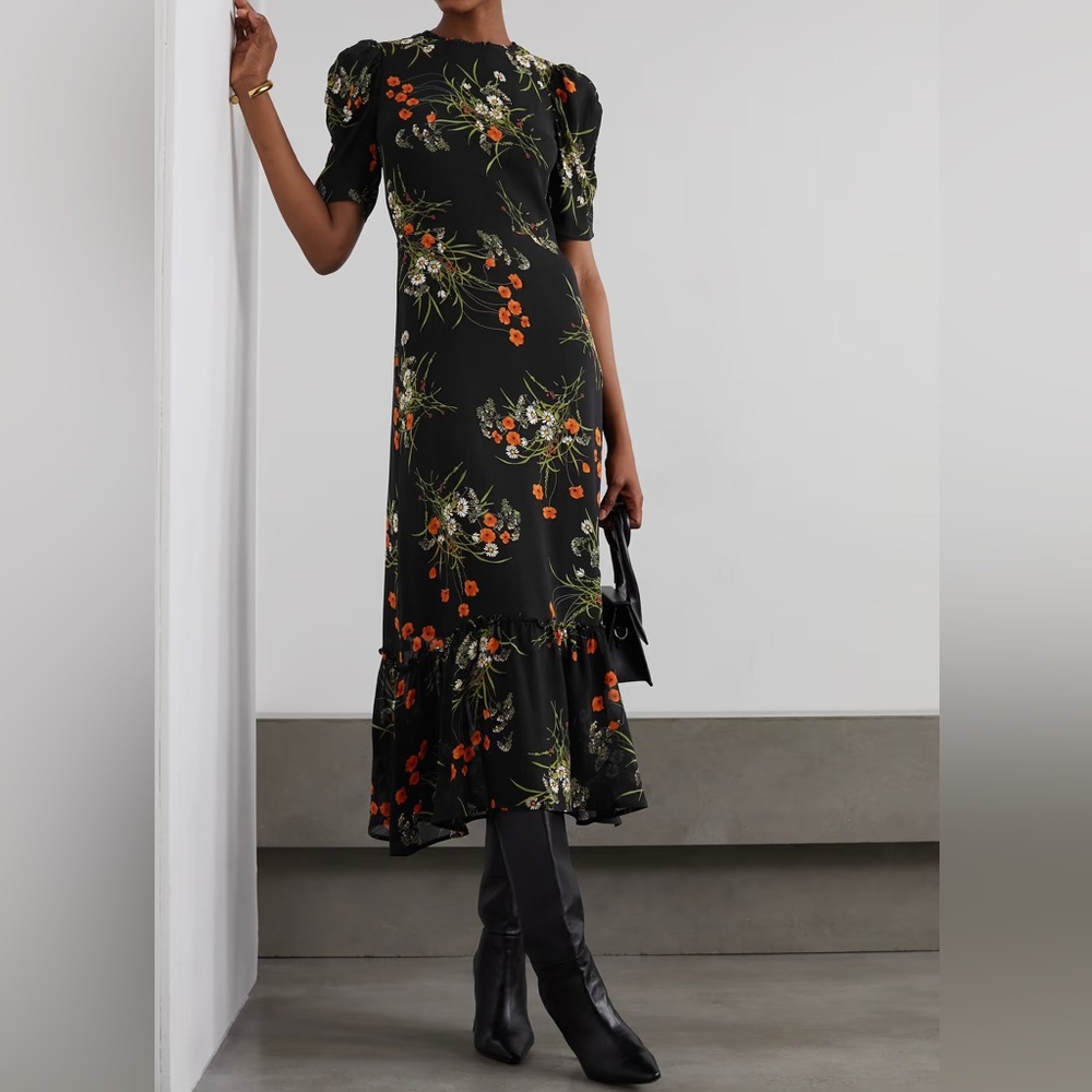 NWT Reformation Addaline Floral Print Dress (size 2)